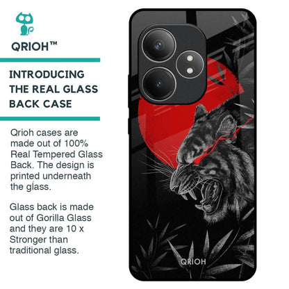 Red Moon Tiger Glass Case for Realme GT 6 5G