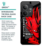 Red Vegeta Glass Case for Realme GT 6 5G