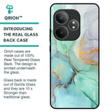 Green Marble Glass Case for Realme GT 6 5G