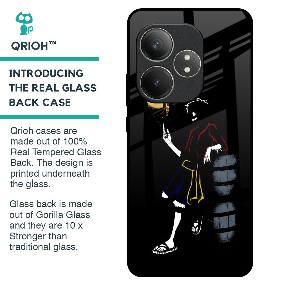Luffy Line Art Glass Case for Realme GT 6 5G