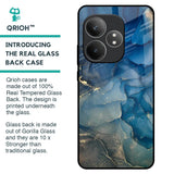 Blue Cool Marble Glass Case for Realme GT 6 5G