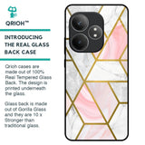 Geometrical Marble Glass Case for Realme GT 6 5G
