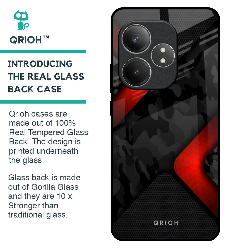 Modern Camo Abstract Glass Case for Realme GT 6 5G