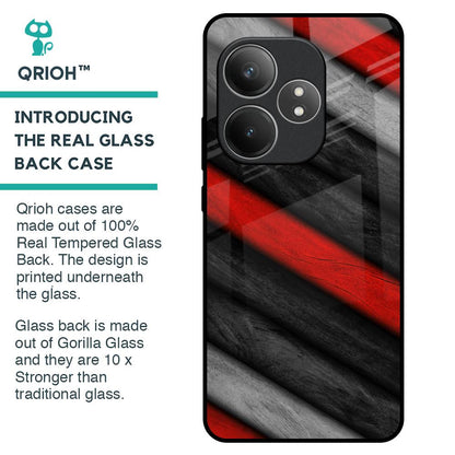 Soft Wooden Texture Glass Case for Realme GT 6 5G