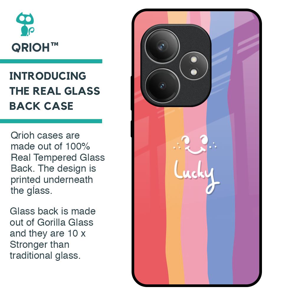 Lucky Abstract Glass Case for Realme GT 6 5G