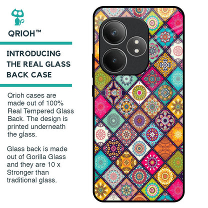 Multicolor Mandala Glass Case for Realme GT 6 5G