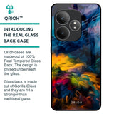 Multicolor Oil Painting Glass Case for Realme GT 6 5G