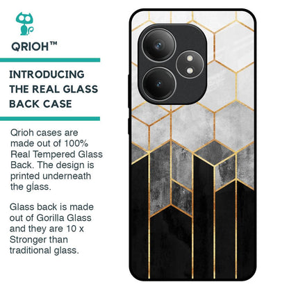 Tricolor Pattern Glass Case for Realme GT 6 5G