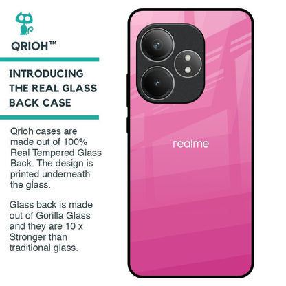 Pink Ribbon Caddy Glass Case for Realme GT 6 5G