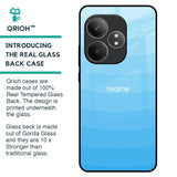 Wavy Blue Pattern Glass Case for Realme GT 6 5G