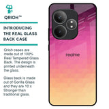Geometric Pink Diamond Glass Case for Realme GT 6 5G