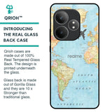 Fly Around The World Glass Case for Realme GT 6 5G