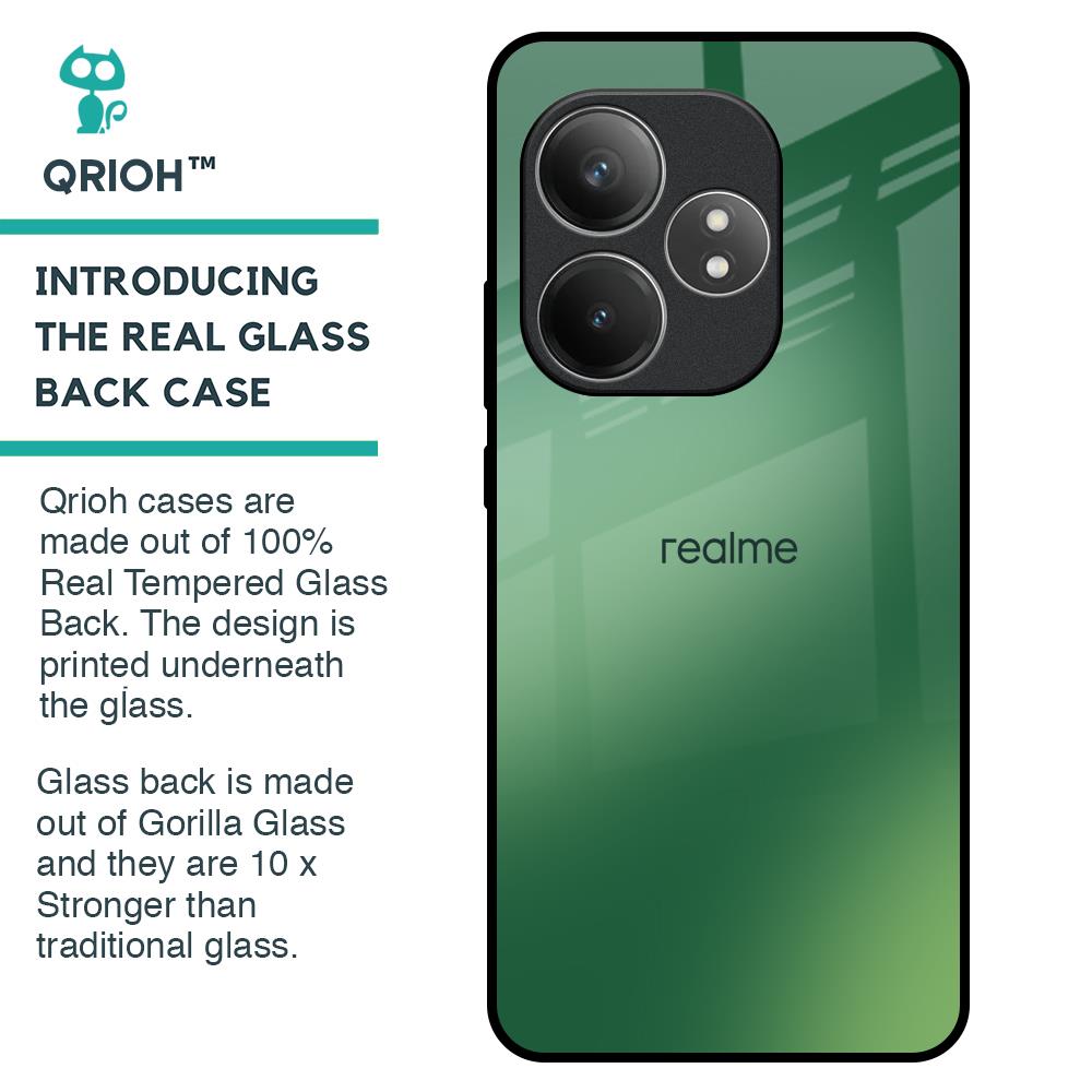 Green Grunge Texture Glass Case for Realme GT 6 5G