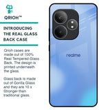 Vibrant Blue Texture Glass Case for Realme GT 6 5G
