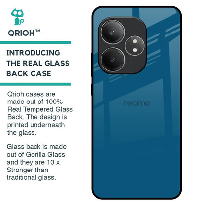 Cobalt Blue Glass Case for Realme GT 6 5G