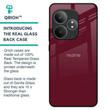 Classic Burgundy Glass Case for Realme GT 6 5G