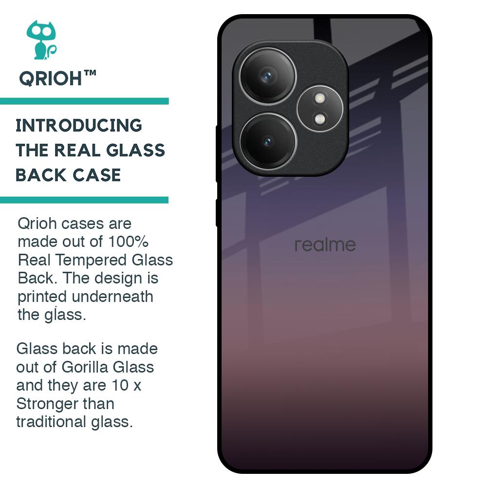 Grey Ombre Glass Case for Realme GT 6 5G