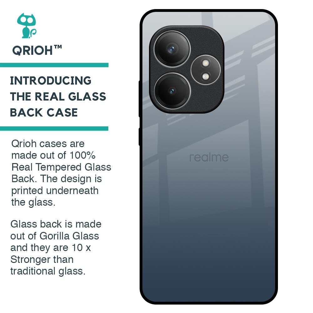 Smokey Grey Color Glass Case For Realme GT 6 5G