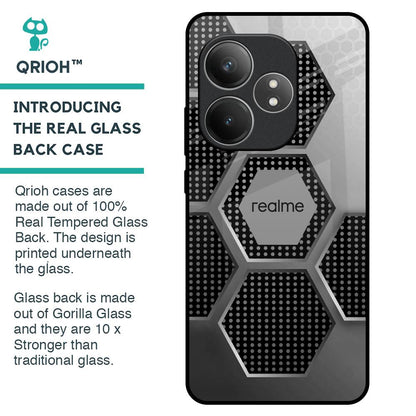 Hexagon Style Glass Case For Realme GT 6 5G