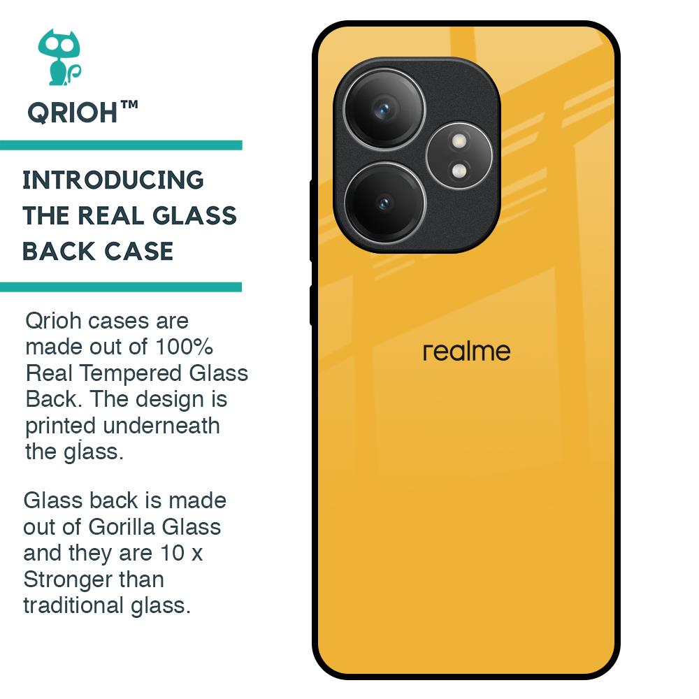 Fluorescent Yellow Glass case for Realme GT 6 5G
