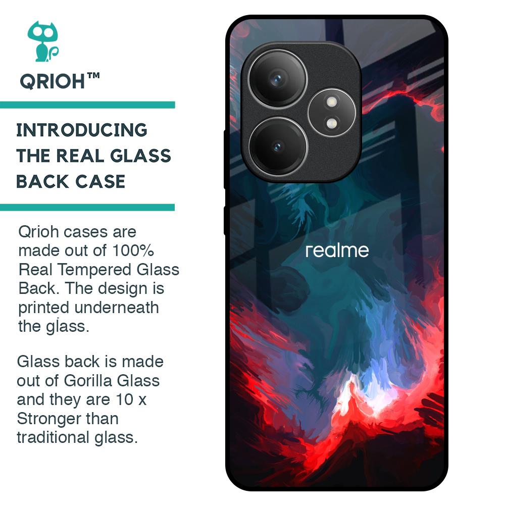 Brush Art Glass Case For Realme GT 6 5G