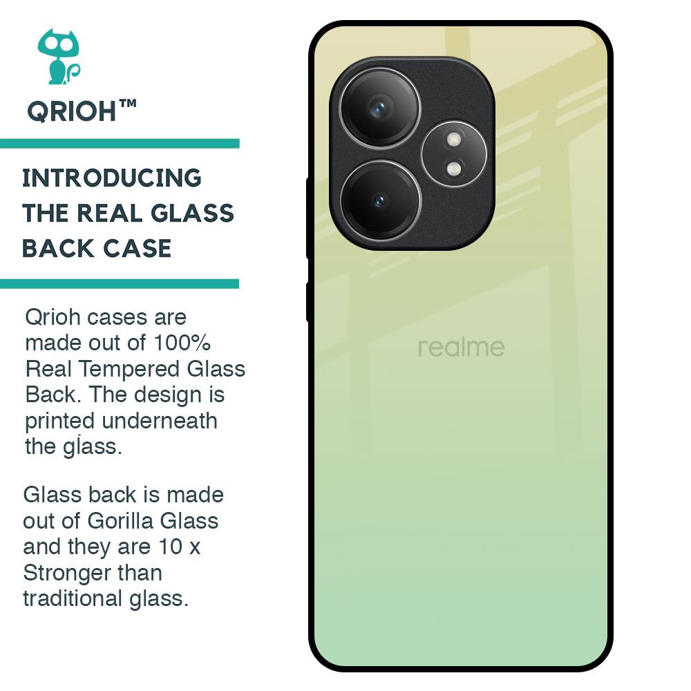 Mint Green Gradient Glass Case for Realme GT 6 5G