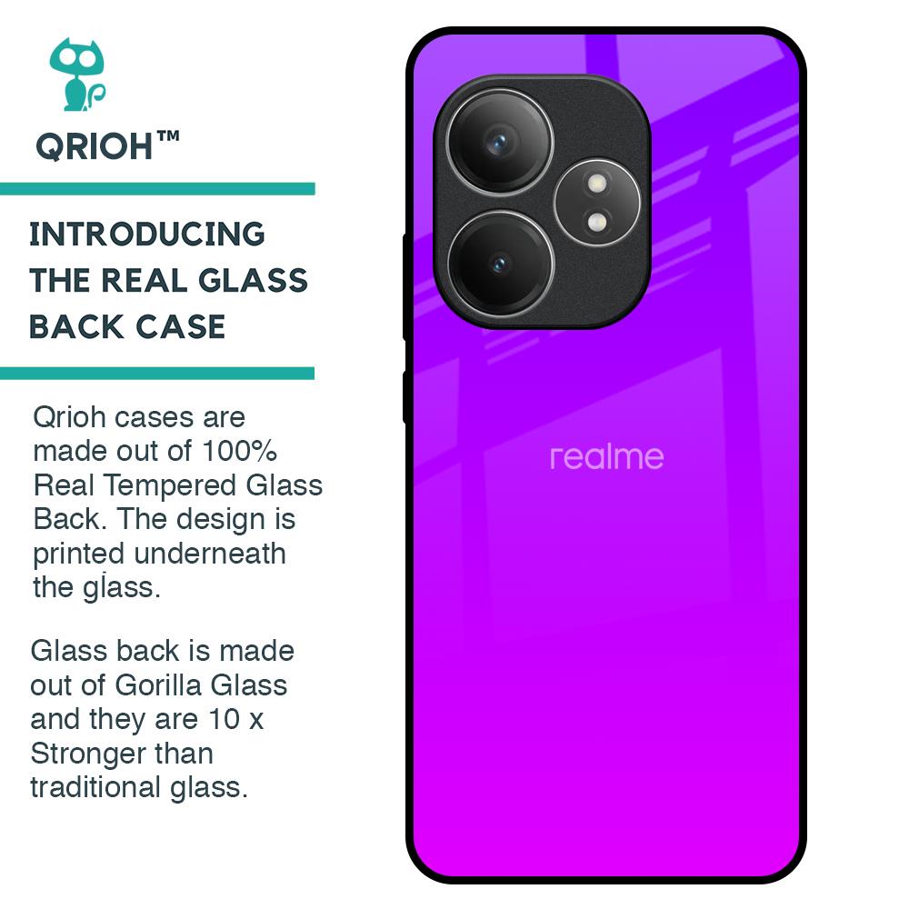 Purple Pink Glass Case for Realme GT 6 5G