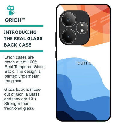 Wavy Color Pattern Glass Case for Realme GT 6 5G