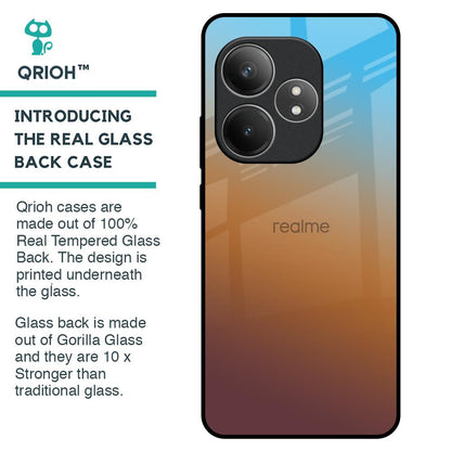Rich Brown Glass Case for Realme GT 6 5G