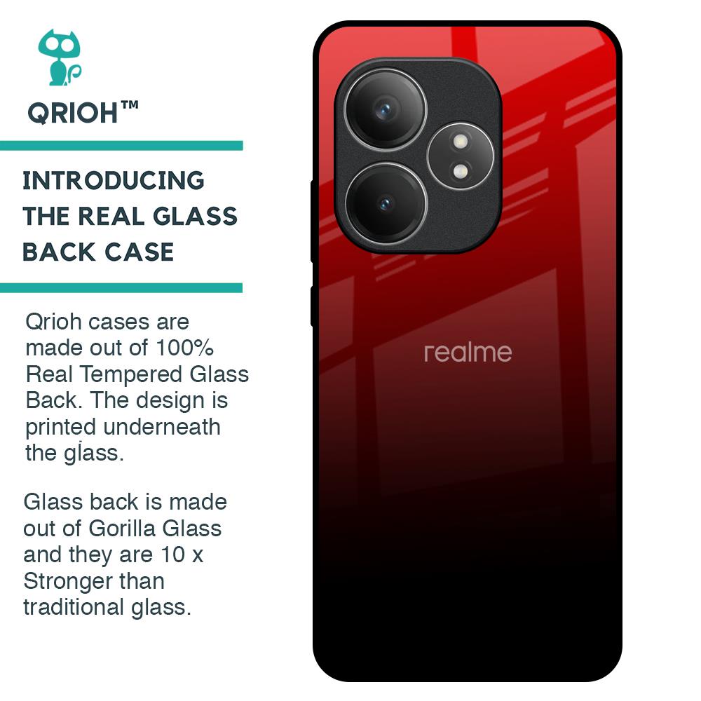 Maroon Faded Glass Case for Realme GT 6 5G