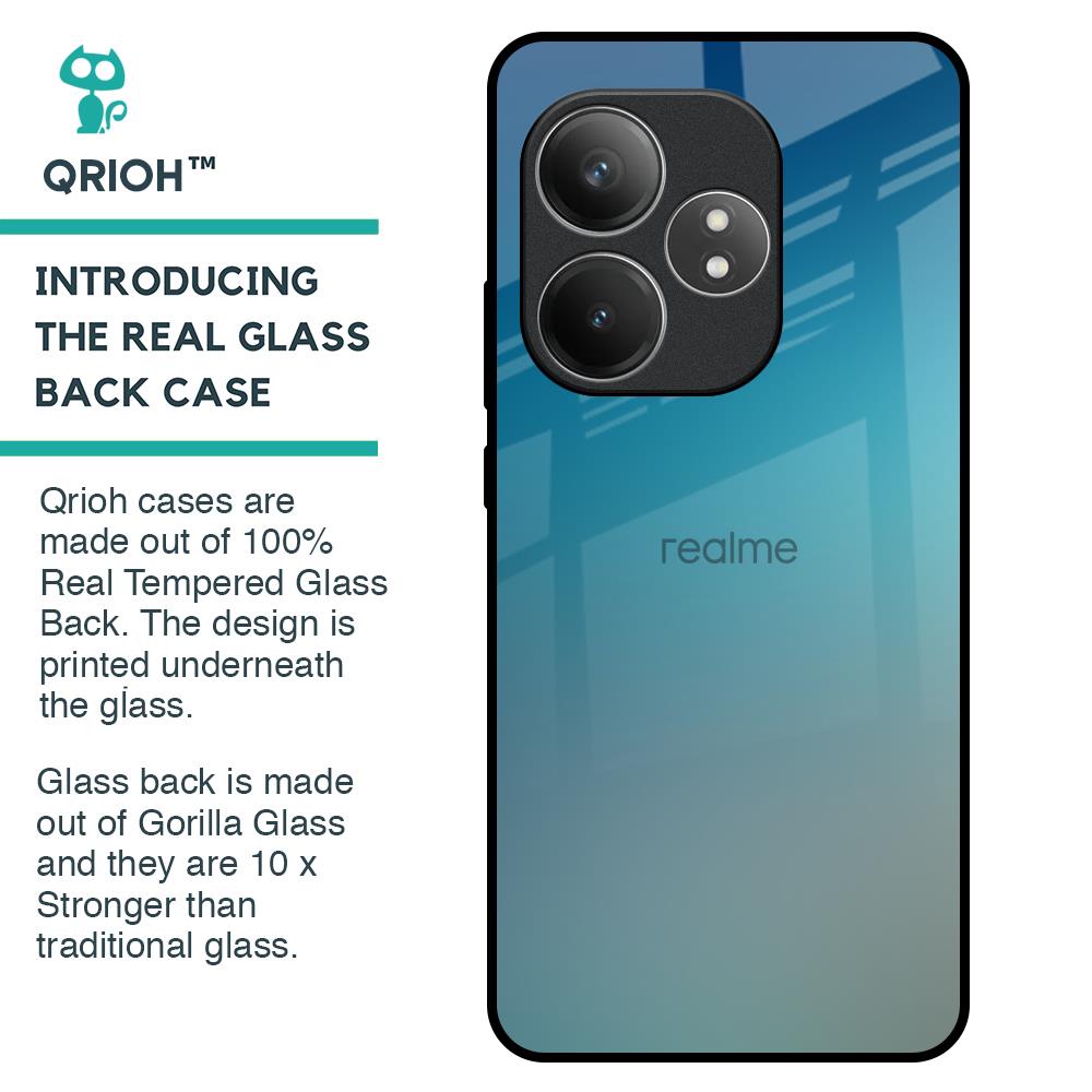 Sea Theme Gradient Glass Case for Realme GT 6 5G