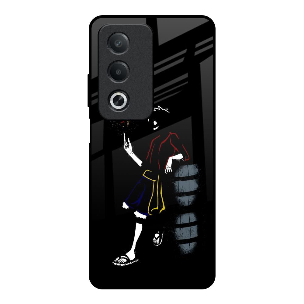 Luffy Line Art OPPO A3 Pro 5G Glass Back Cover Online