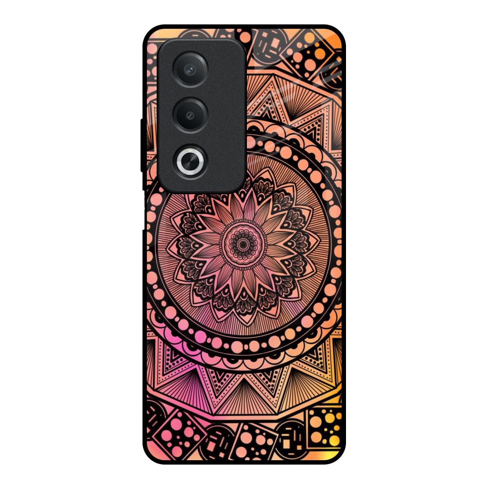 Floral Mandala OPPO A3 Pro 5G Glass Back Cover Online