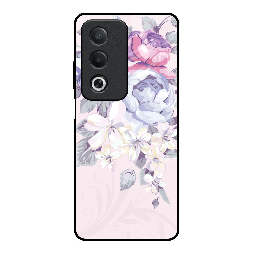 Elegant Floral OPPO A3 Pro 5G Glass Back Cover Online