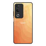 Orange Curve Pattern OPPO A3 Pro 5G Glass Back Cover Online