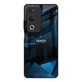 Polygonal Blue Box OPPO A3 Pro 5G Glass Back Cover Online