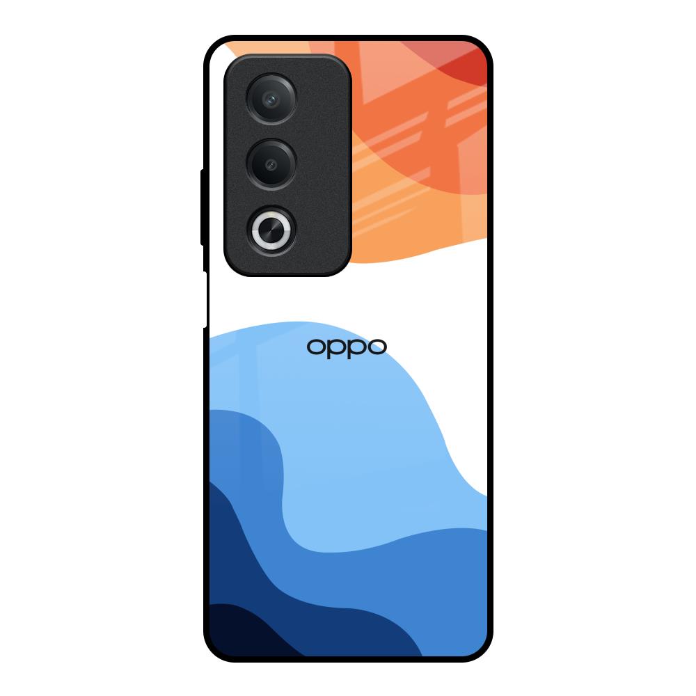 Wavy Color Pattern OPPO A3 Pro 5G Glass Back Cover Online