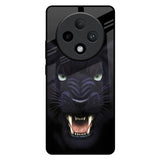 Angry Black Leopard Oppo F27 Pro Plus Glass Back Cover Online