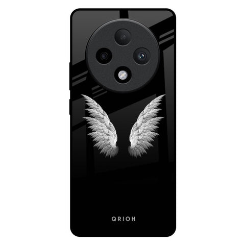 White Angel Wings Oppo F27 Pro Plus Glass Back Cover Online