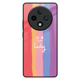 Lucky Abstract Oppo F27 Pro Plus Glass Back Cover Online