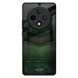 Green Leather Oppo F27 Pro Plus Glass Back Cover Online