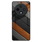 Tri Color Wood Oppo F27 Pro Plus Glass Back Cover Online