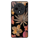Lines Pattern Flowers Oppo F27 Pro Plus Glass Back Cover Online