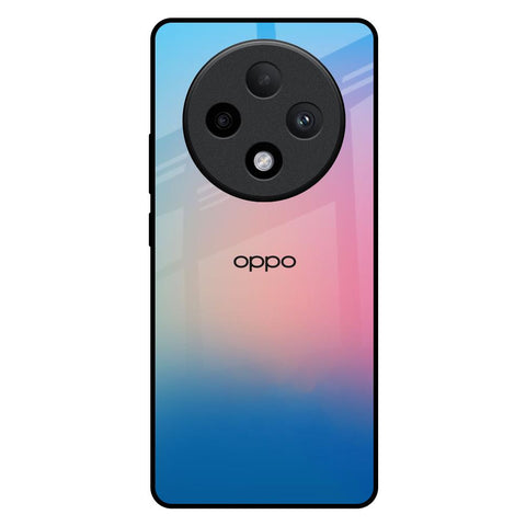 Blue & Pink Ombre Oppo F27 Pro Plus Glass Back Cover Online