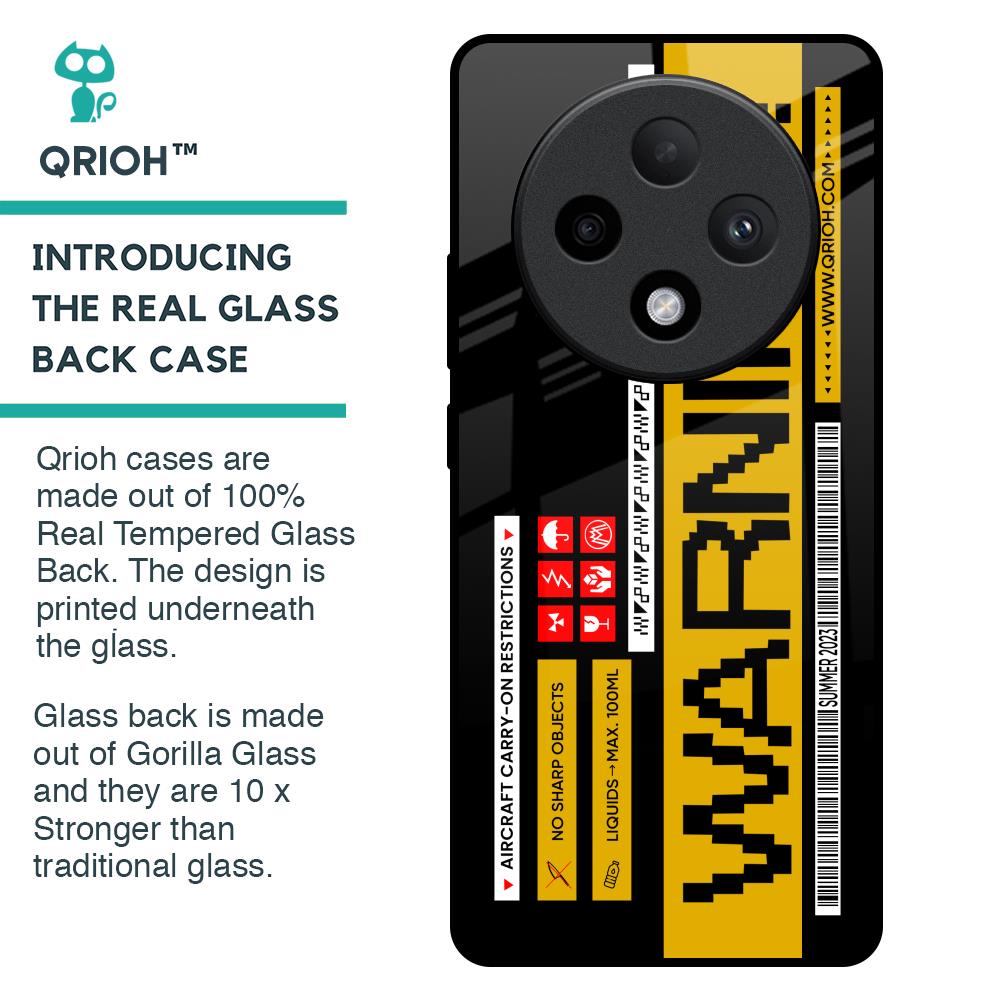 Aircraft Warning Glass Case for Oppo F27 Pro Plus