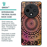 Floral Mandala Glass Case for Oppo F27 Pro Plus
