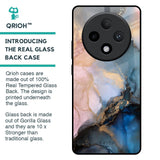 Marble Ink Abstract Glass Case for Oppo F27 Pro Plus