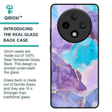 Alcohol ink Marble Glass Case for Oppo F27 Pro Plus