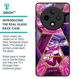 Electroplated Geometric Marble Glass Case for Oppo F27 Pro Plus