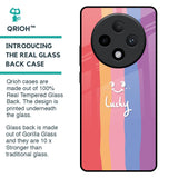 Lucky Abstract Glass Case for Oppo F27 Pro Plus